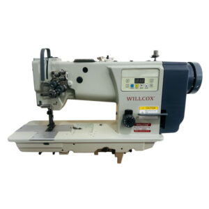 Máquina plana dos agujas triple transporte mecatrónica WILLCOX W-4420D